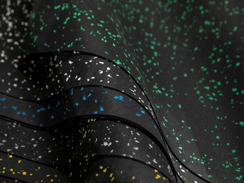 White haze on gym flooring